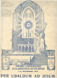 Locandina del congresso eucaristico diocesano del 1935